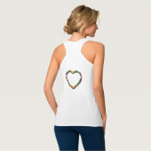Rainbow golden Happy Thoughts Tank Top (Rückseite Vollansicht)