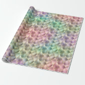 Rainbow Golden Mermaid Scales Pattern Holiday Geschenkpapier (Ungerollt)