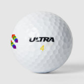 Rainbow Golf Balls Golfball (Logo)