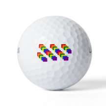 Rainbow Golf Balls