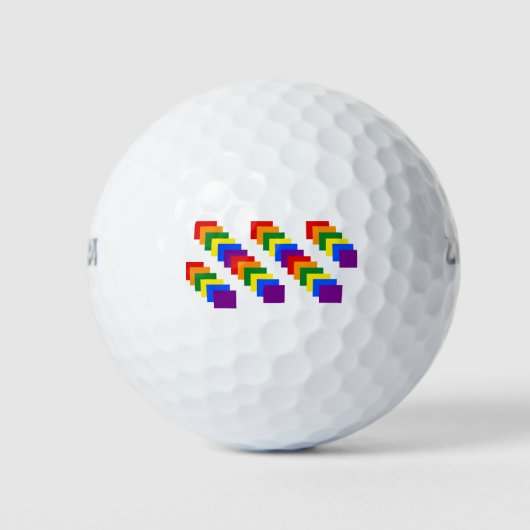 Rainbow Golf Balls Golfball (Vorderseite)