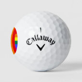 #rainbow Golf Golfball (Logo)