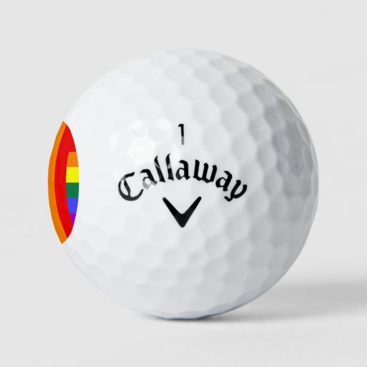 #rainbow Golf Golfball (Logo)