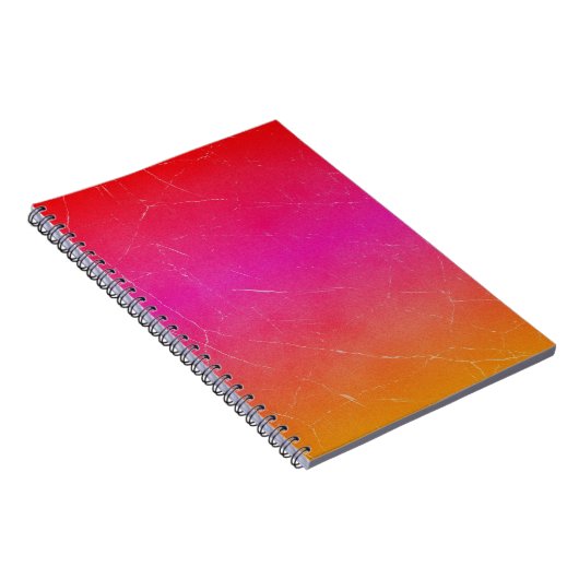 Rainbow Gradient Abstrakt Art Notizblock (Rechte Seite)