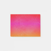 Rainbow Gradient Abstrakt Art Post-it Klebezettel (Vorderseite)