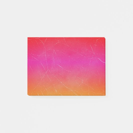 Rainbow Gradient Abstrakt Art Post-it Klebezettel (Vorderseite)