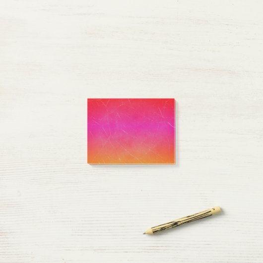 Rainbow Gradient Abstrakt Art Post-it Klebezettel (Auf Schreibtisch)