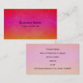 Rainbow Gradient Abstrakt Art Visitenkarte (Vorne/Hinten)