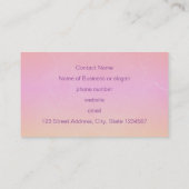 Rainbow Gradient Abstrakt Art Visitenkarte (Rückseite)