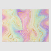 Rainbow Gradient and Gold Foil Strata Seidenpapier (Vorderseite)