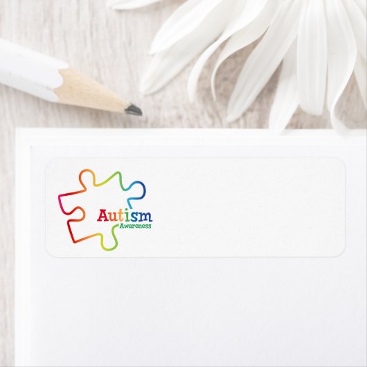 Rainbow Gradient Autism Awareness Labels (Insitu)
