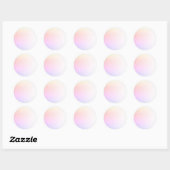 Rainbow Gradient Blank Template, DIT Text Art Logo Runder Aufkleber (Blatt)