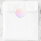 Rainbow Gradient Blank Template, DIT Text Art Logo Runder Aufkleber (Tasche)