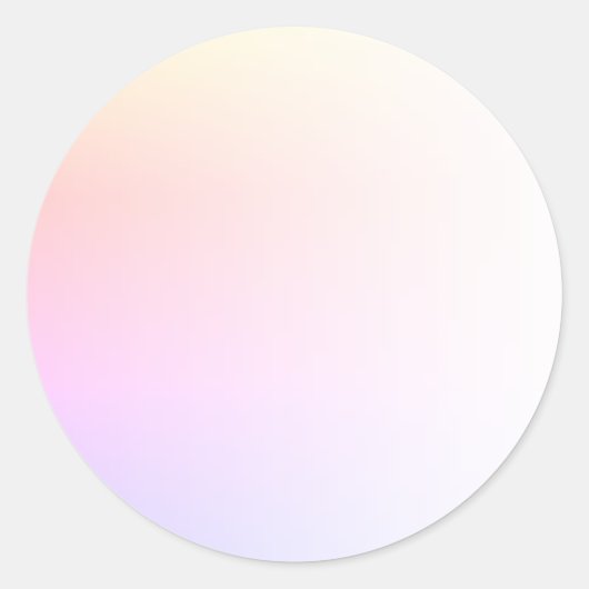 Rainbow Gradient Blank Template, DIT Text Art Logo Runder Aufkleber (Vorderseite)