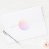 Rainbow Gradient Blank Template, DIT Text Art Logo Runder Aufkleber (Umschlag)