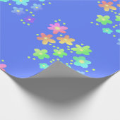 Rainbow Gradient Blume Wrapping Paper Geschenkpapier (Ecke)