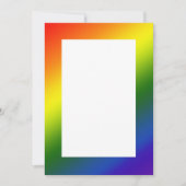 Rainbow Gradient Border Invasion Einladung (Vorderseite)