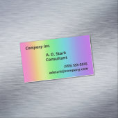 Rainbow Gradient Business Card Magnete (Beispiel)