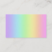 Rainbow Gradient Business Cards Visitenkarte (Rückseite)