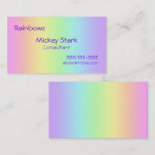 Rainbow Gradient Business Cards Visitenkarte (Vorne/Hinten)