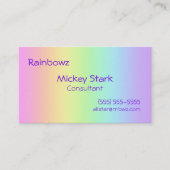 Rainbow Gradient Business Cards Visitenkarte (Vorderseite)