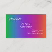 Rainbow Gradient Business Cards Visitenkarte (Vorderseite)