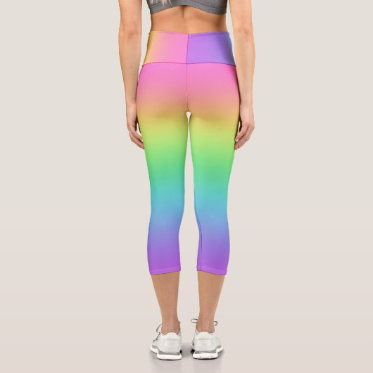 Rainbow Gradient Capri Leggings (Rückseite)