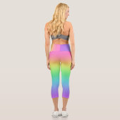 Rainbow Gradient Capri Leggings (Rückseite)