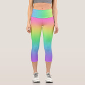 Rainbow Gradient Capri Leggings (Vorderseite)