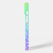 Rainbow Gradient Circles and Dots Case-Mate iPhone Hülle (Rückseite / Links)