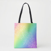 Rainbow Gradient Circles and Dots Tasche (Vorderseite)