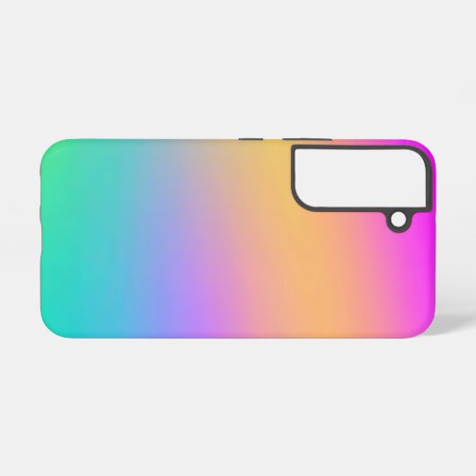 Rainbow Gradient Colorful Samsung Galaxy Hülle (Rückseite (Horizontal))