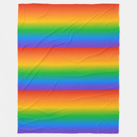 Rainbow gradient colors fleecedecke (Vorderseite)