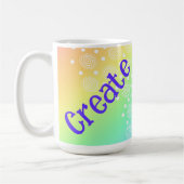 Rainbow Gradient Create Coffee Tasse (Links)