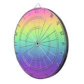 Rainbow Gradient Dartboard Dartscheibe (Vorderseite rechts)