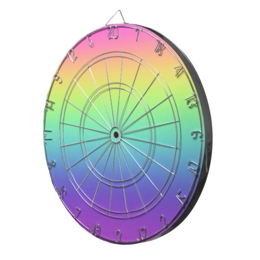 Rainbow Gradient Dartboard Dartscheibe (Vorderseite rechts)