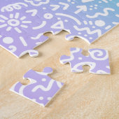 Rainbow Gradient Doodles Jigsaw Puzzle (Seite)