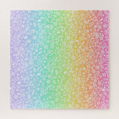 Rainbow Gradient Doodles Jigsaw Puzzle (Horizontal)