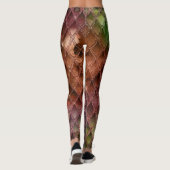 Rainbow Gradient Dragon Scales Leggings (Rückseite)