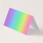 Rainbow Gradient Folded Business Cards Visitenkarten (Rückseite)