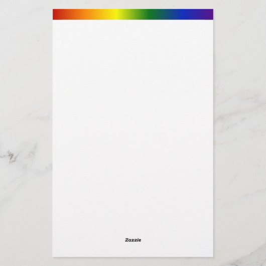 Rainbow Gradient Frame Briefpapier (Rückseite)