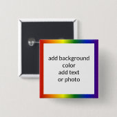 Rainbow Gradient Frame Button (Vorne & Hinten)