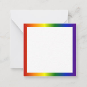 Rainbow Gradient Frame Mitteilungskarte