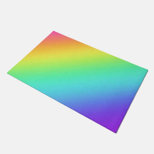 Rainbow Gradient Fußmatte (Schrägansicht)