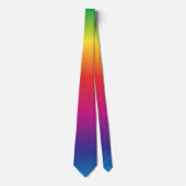 Rainbow Gradient Gay Pride Neck Tie Krawatte (Vorderseite)