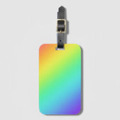 Rainbow Gradient Gepäckanhänger (Vorderseite Vertikal)