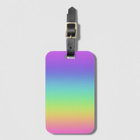 Rainbow Gradient Gepäckanhänger (Vorderseite Vertikal)