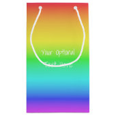 Rainbow Gradient Geschenktaschen Kleine Geschenktüte (Rückseite)