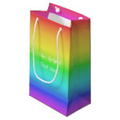 Rainbow Gradient Geschenktaschen Kleine Geschenktüte (Vorderseite Schrägansicht)