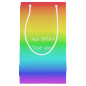 Rainbow Gradient Geschenktaschen Kleine Geschenktüte (Vorderseite)